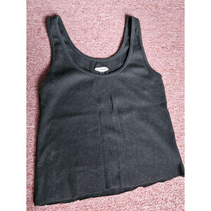 Women's Old Navy Black Ribbed Slim Fit Tank Top S